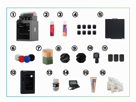 拓竹 Bambu Lab X1E 3D列印機 同捆包 - 內容物