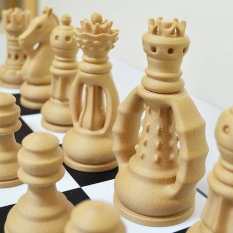 [3D列印成品分享] ColorFabb 仿木材料 - 西洋棋大對決!