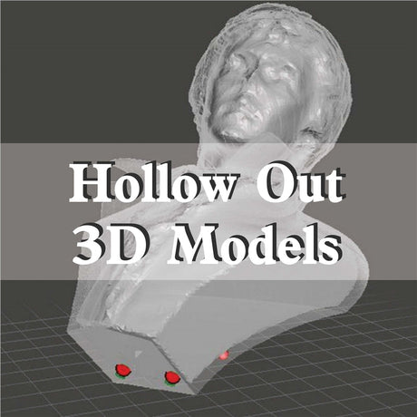 【3D列印應用】空心、薄殼模型這樣做，材料時間省一半！