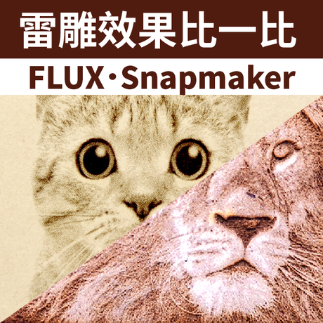【雷射雕刻應用】FLUX與Snapmaker:雕刻細節比一比!