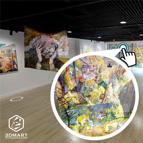 【3D環景掃描】360度全景線上看展，藝術品近距離互動！