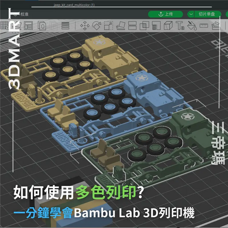 【3D列印入門】一分鐘學會Bambu Lab 3D列印機 - 如何使用多色列印?