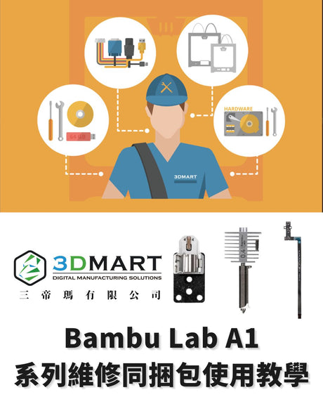 【3D列印】Bambu Lab A1 系列維修同捆包使用教學