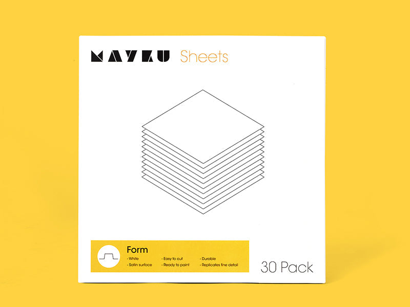 FormBox White Material Sheets 0.5mm 30pcs