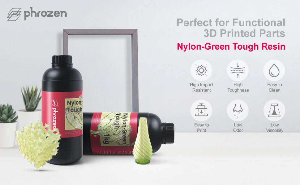 Phrozen Nylon-Green Tough Resin key features