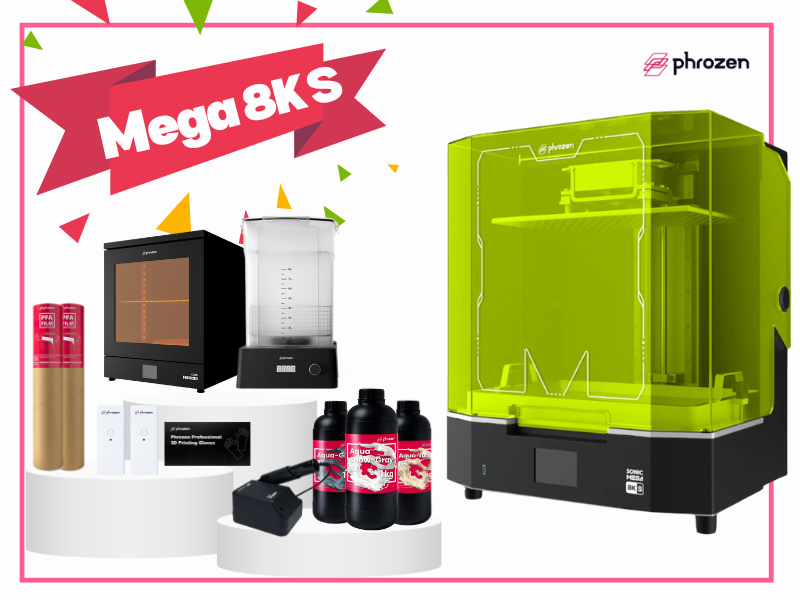 Phrozen Sonic Mega 8K S 光固化3D列印機同捆包