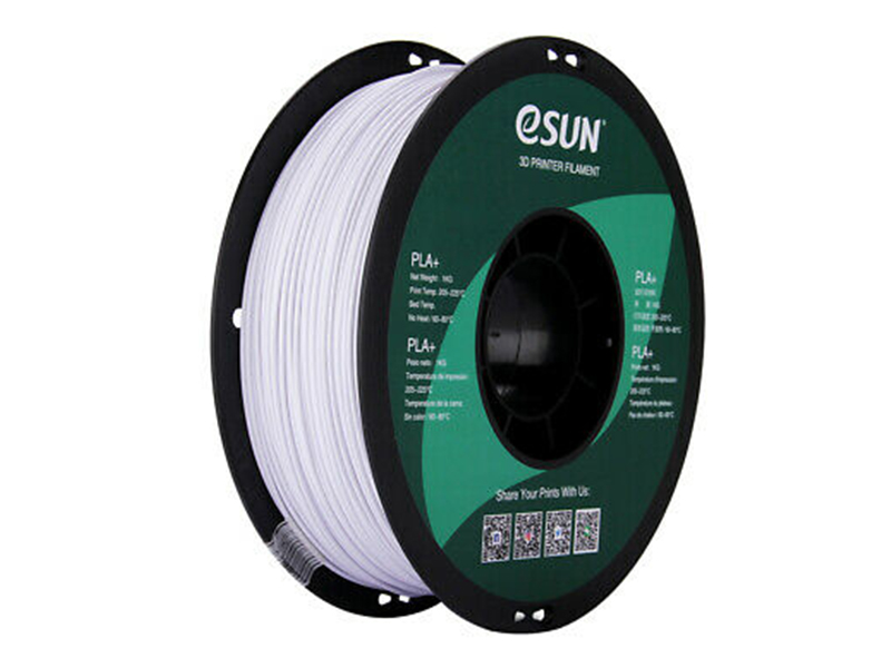  ESUN (易生) PLA+ 3D列印材料 - White(白色) - Box and Spool
