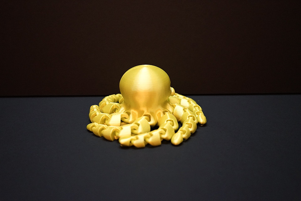 BotFeeder cPLA Golden Yellow Sample Octopus Back
