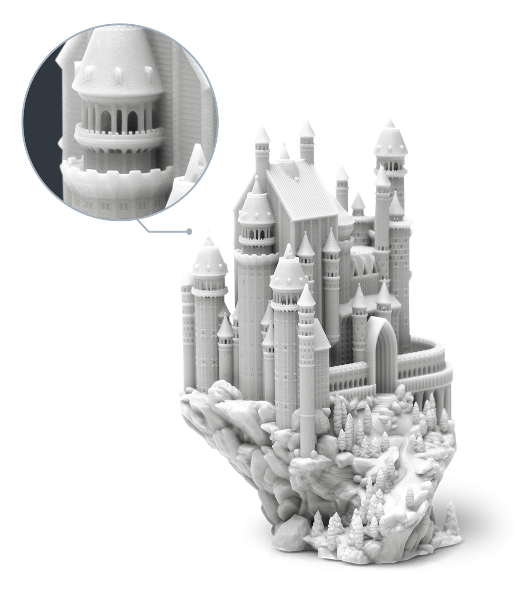 Phrozen雪灰色 8K 樹脂3D列印成品