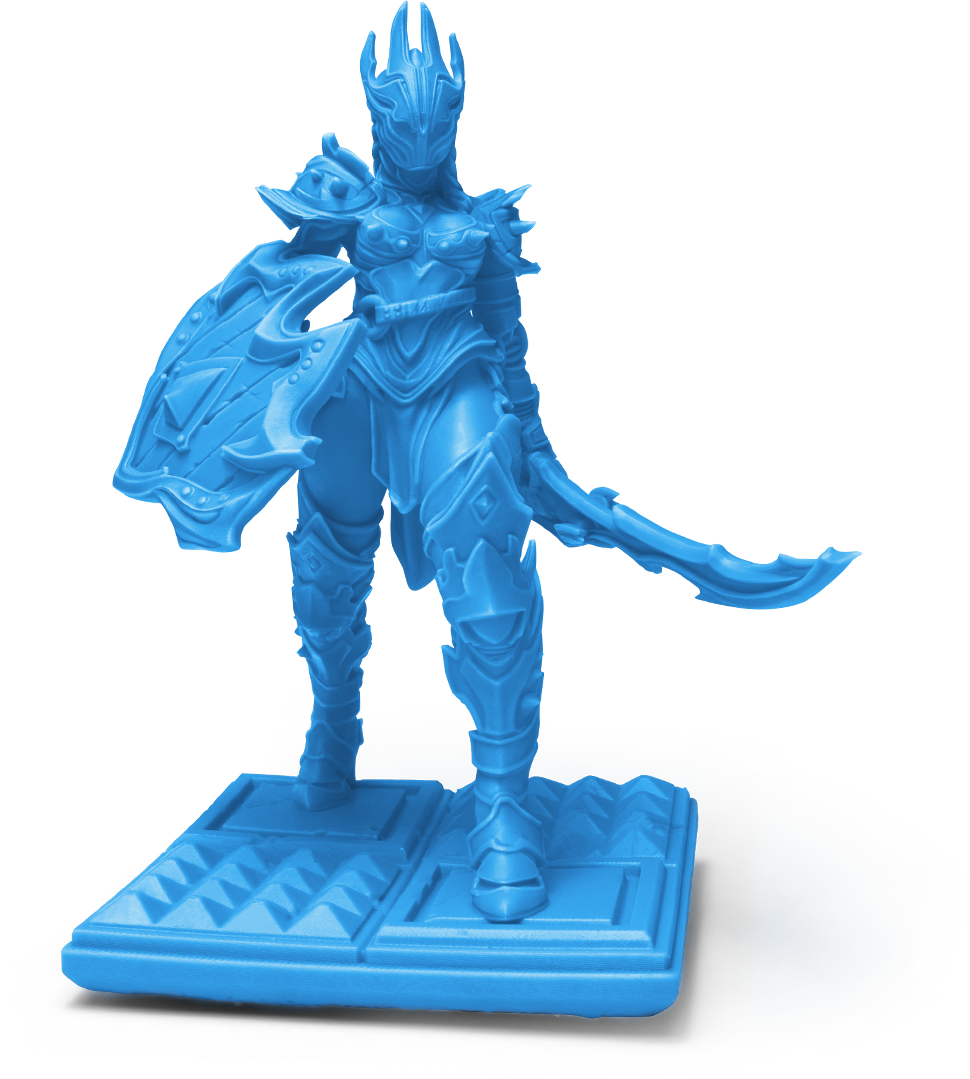 Phrozen 湖水藍模型樹脂 3D 列印成品