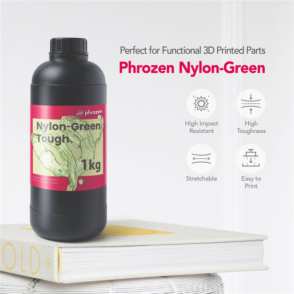 Phrozen功能型樹脂-尼龍綠高韌性樹脂(1kg)主要特點