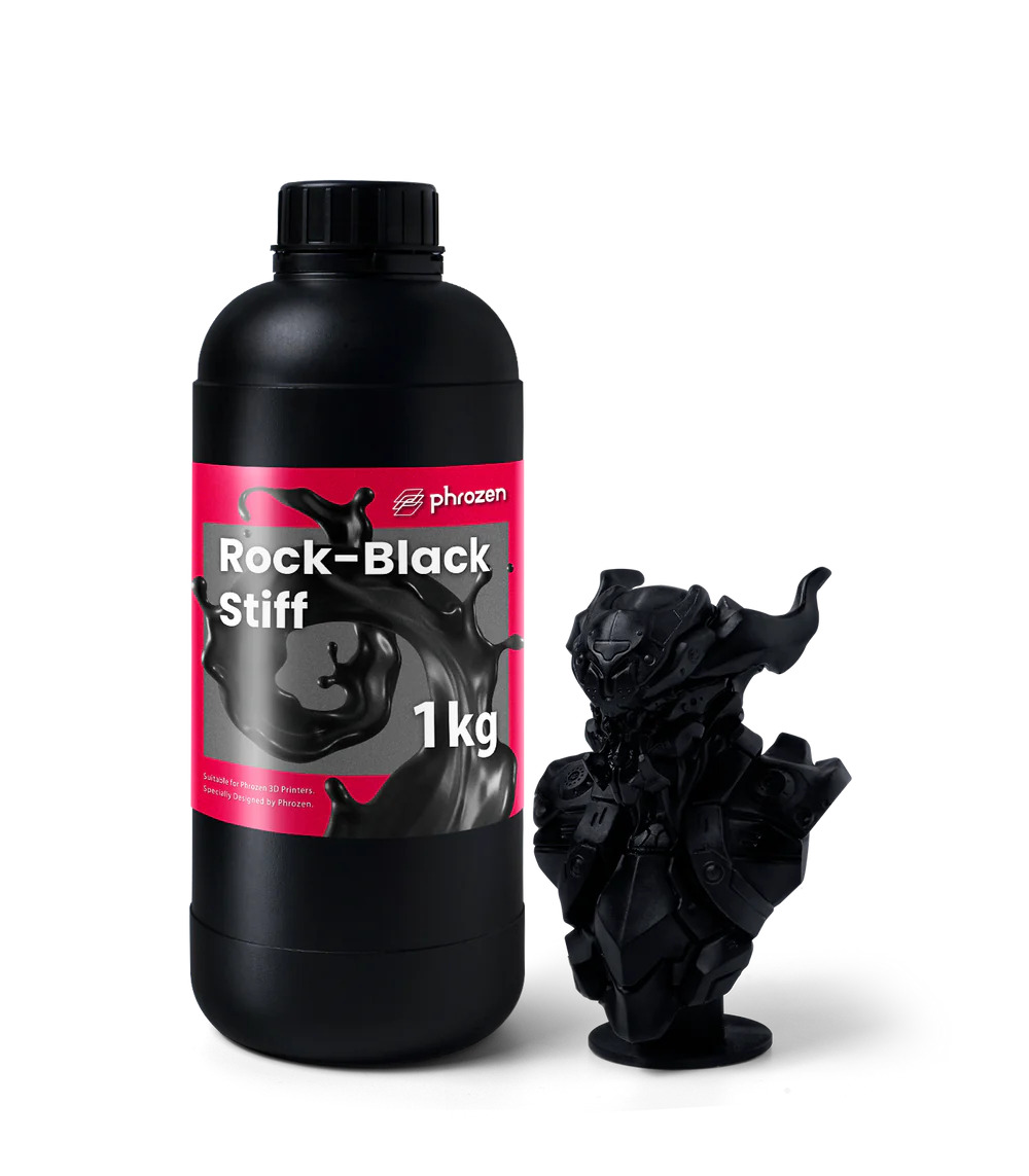 Phrozen功能型樹脂-曜石黑高強度樹脂(1kg) 與成品