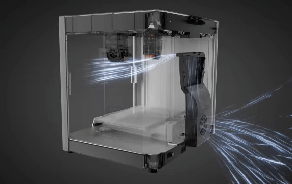 Snapmaker J1 列印機冷卻風扇冷卻過程