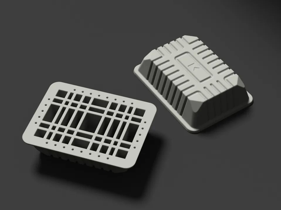 SLA 3D 列印空心熱成型模板成品