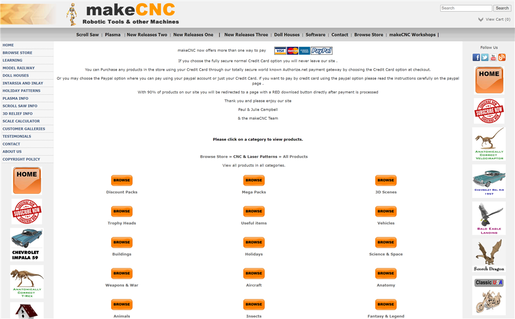 MakerCNC - CNC 3D模型文件下載網站