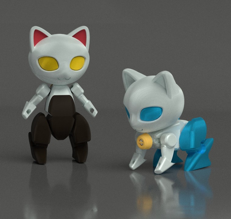 Snapmaker 動物狂潮設計節 - 參賽作品：CX-0 Robot Cat