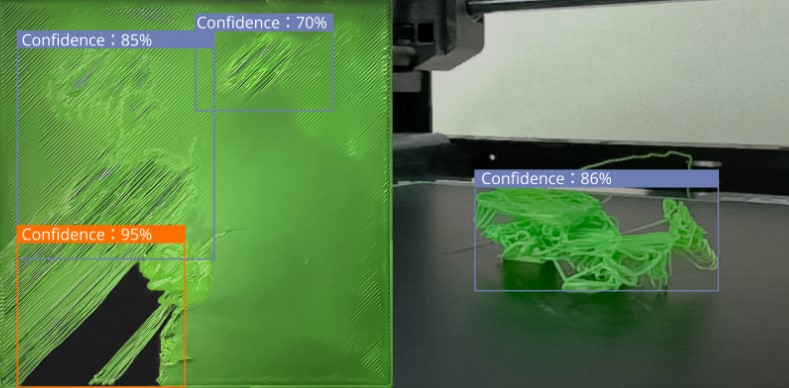 Bambu Lab X1E 3D列印機具備AI故障偵測功能