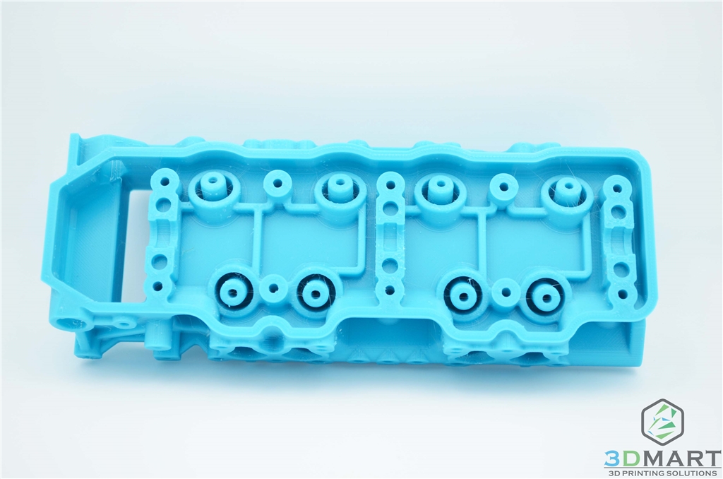 Ultimaker 3D列印機 Esun PLA+材料 淡藍色 引擎 上視圖