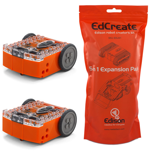 EdSTEM Home Pack – 2 Edison robots & EdCreate kit