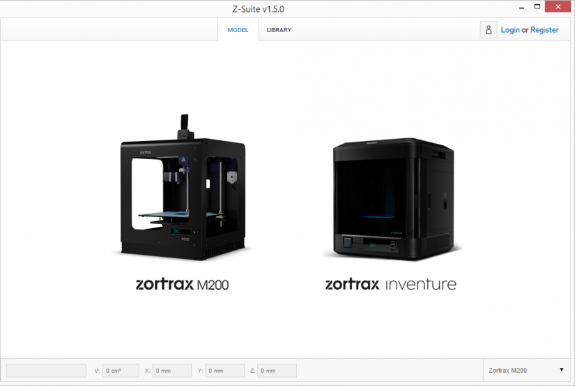 Zortrax M200  Z-Suite操作指南 選擇列印機